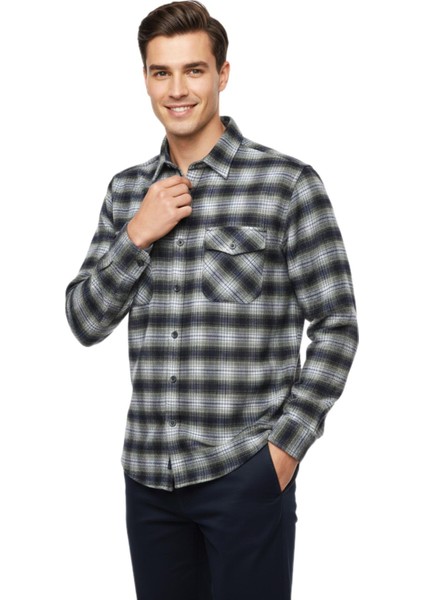 Erkek Kışlık Çift Cep Kapaklı Gömlek BGL-ST04933 fiyatları