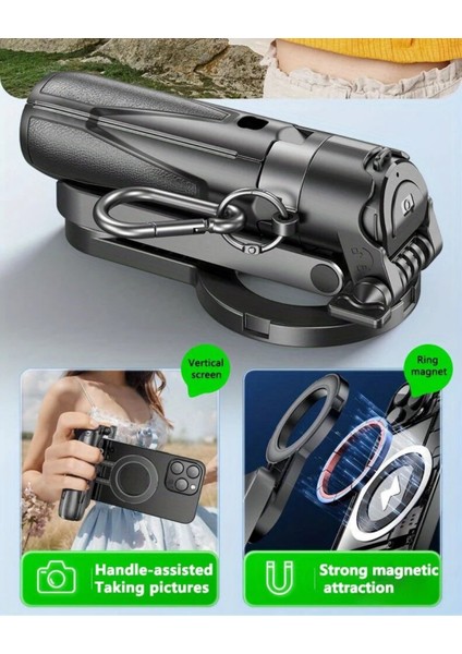 Güçlü Manyetik Magsafe Selfie Stick Tripod – Katlanabilir, Uzayabilir, Masa Standlı fiyatları