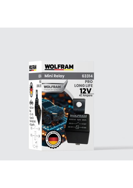 Röle Çift Platinli 4 Uçlu Pro Uzun Ömür 12V 5 Adet - Wolfram 63314 fiyatları