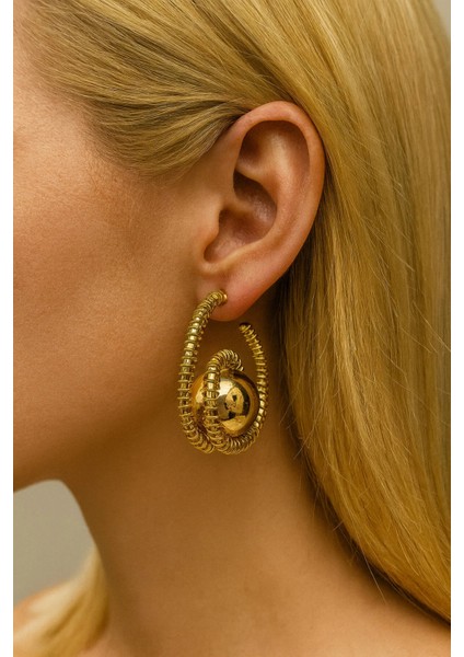 Gold Kaplama Bijuteri Küpe