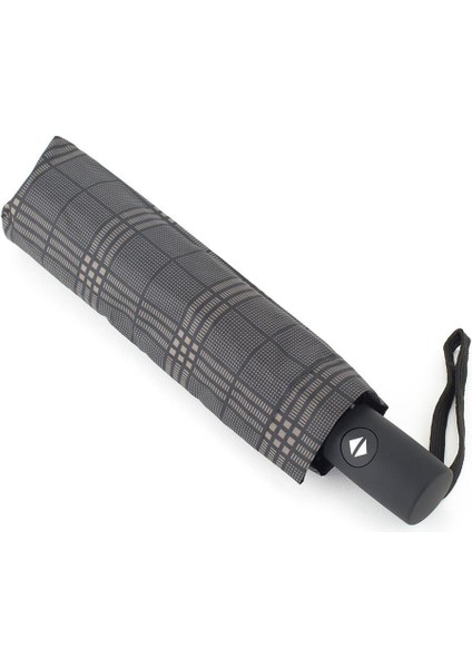 8 Telli Fiber Rüzgarda Dayanıklı Siyah Şemsiye, Çok Renk Seçenekleri