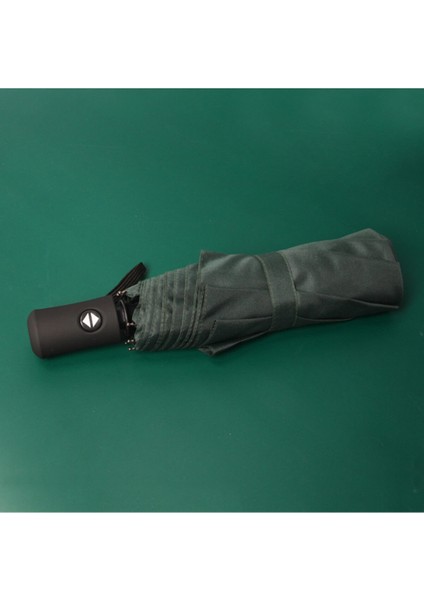 Yeşil Tam Otomatik Erkek Şemsiye, Rüzgar Dayanıklı, Hafif ve Şık Tasarım fırsatları