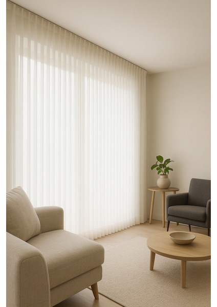 Mat Çelik Renk Tül Perde – Kırışmaz, Dökümlü, Premium Kalite modelleri