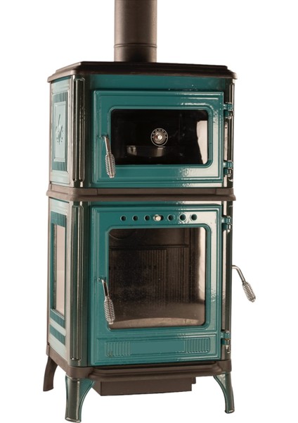 Döküm Gövdeli, Çift Bölmeli Şömine Sobası Fırınlı Soba Kuzine Soba fiyatları