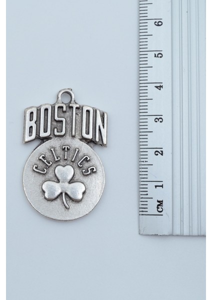 Boston Celtics Gümüş Kaplama Deri İp Kolye modelleri