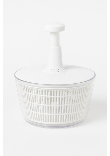 Büyük Boy Salata Kurutucu – Pompalı Döner Mekanizma – Pratik Sebze & Marul Kurutma Haznesi