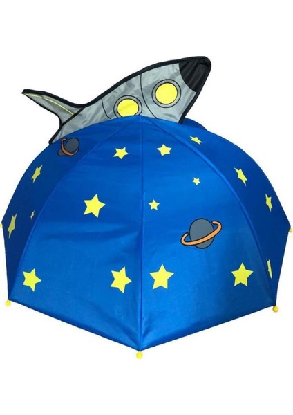 Mavi Rüya Uzay Raketli Çocuk Şemsiyesi, Hediye ve Üç Boyutlu Figürlü fiyatları