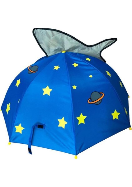 Mavi Rüya Uzay Raketli Çocuk Şemsiyesi, Hediye ve Üç Boyutlu Figürlü modelleri