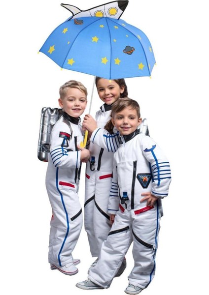 Mavi Rüya Uzay Raketli Çocuk Şemsiyesi, Hediye ve Üç Boyutlu Figürlü indirimleri