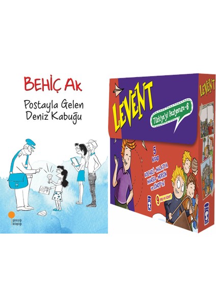 Postayla Gelen Deniz Kabuğu (Behiç Ak) ve Levent Türkiyeyi Geziyorum 6 Set - (5 Kitap)