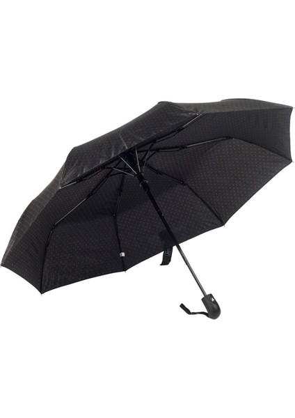 Şık ve Dayanıklı Otomatik Kadın Şemsiye, Kırmızı ve Siyah Puantiyeli Modeli fiyatları