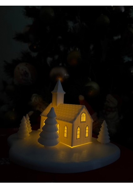 Işıklı 3D Baskı Minyatür Kış Evi – El Yapımı, Koleksiyonluk Yılbaşı & Ev Dekorasyonu Parçası - Sınırlı Üretim, Işıklı Yılbaşı & Dekoratif Ev Objeleri” modelleri