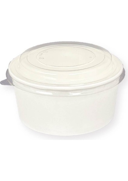 Beyaz Karton Salata Kasesi Kapaklı 750CC modelleri