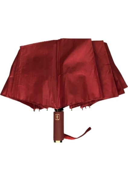 Bordo Rüzgarda Kırılmaz, Ekstra Güçlü, Tam Otomatik Dayanıklı Şemsiye indirimleri