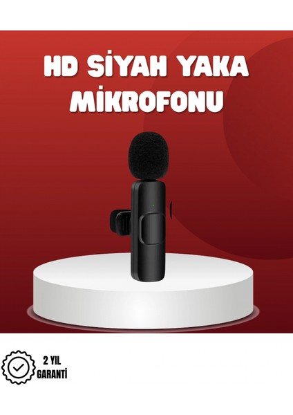 2’li Kablosuz Yaka Mikrofonu Iphone Için Profesyonel Video Ses