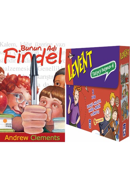 Bunun Adı Findel (Andrew Clements) ve Levent Türkiyeyi Geziyorum 6 Set - (5 Kitap)
