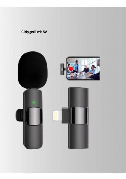 Çift Mikrofonlu Kablosuz Kayıt Seti Iphone Uyumlu Mini Mikrofon indirimleri