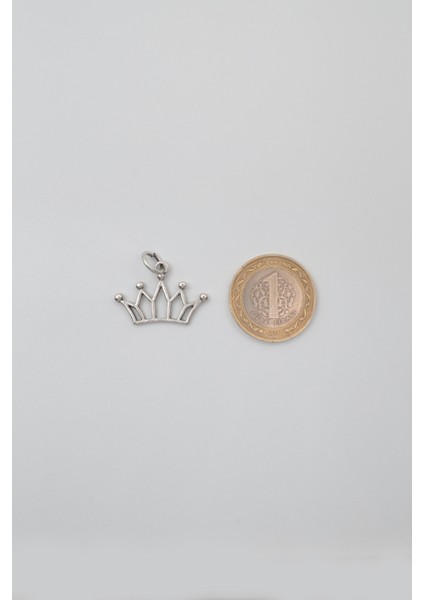 Taç Siyah Deri İp Kolye - Antik Gümüş Kaplama - Kadın Erkek - 60 cm indirimleri