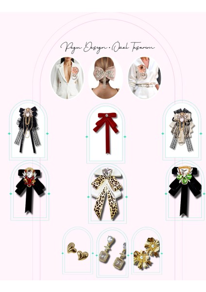 Turkuaz Damla Taş Çok Katlı Siyah Kadife El Yapımı Broş fiyatları