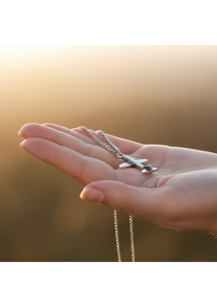 Minimal Uçak Gümüş Kaplama Örme Zincir Kolye fırsatları