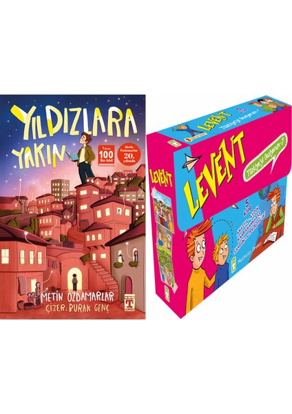 Yıldızlara Yakın (Metin Özdamarlar) ve Levent Türkiyeyi Geziyorum 7 Set - (5 Kitap)