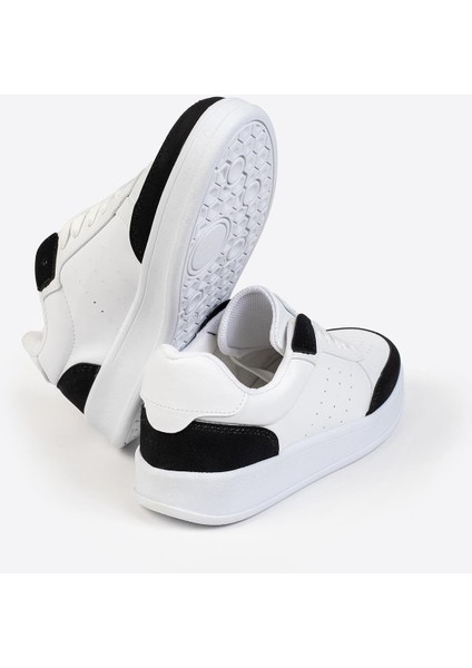 1011 Beyaz Siyah Cilt Kaymaz Taban Günlük Spor Ayakkabı fırsatları