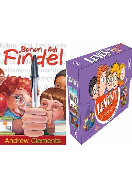 Bunun Adı Findel (Andrew Clements) ve Levent Iz Peşinde 5 Set - (5 Kitap)