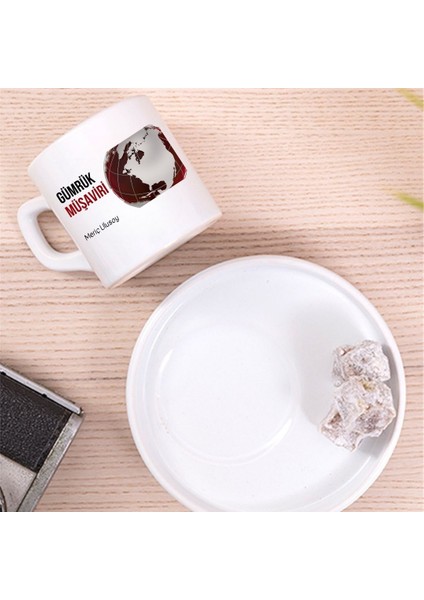 Gümrük Müşavirlerine Özel Isim & Ünvan Yazılı Türk Kahve Fincanı – Hediyelik Tekli Fincan modelleri