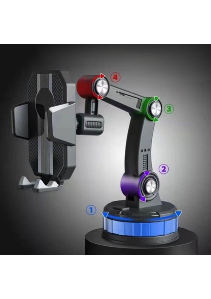 Araç Içi Vantuzlu Telefon Tutucu Jel Vantuzlu Cama Takılabilen Güçlü 360 Derece Dönebilen Ayarlanabilir