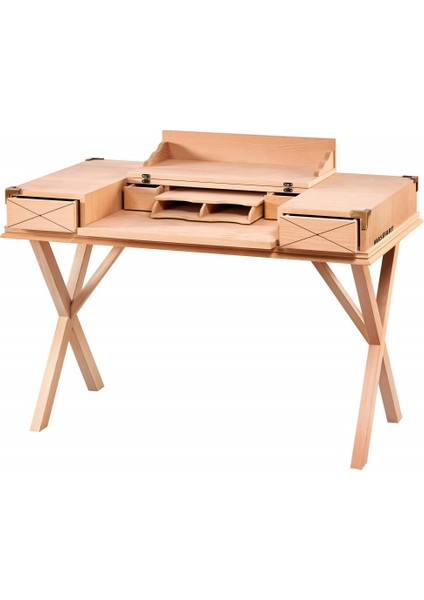 Merda Antik 125 cm Çalışma Masası Cilasız Ham