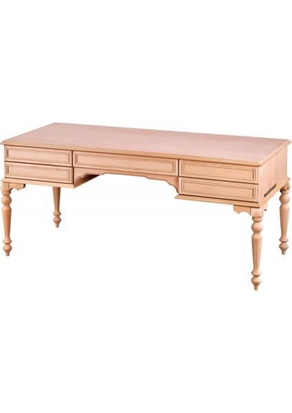 Mensa 180 Lik Çizgili Torna Çalışma Masası Cilasız Ham