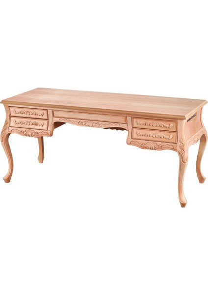 Brevis 180 Lik Saksı Çalışma Masası Cilasız Ham