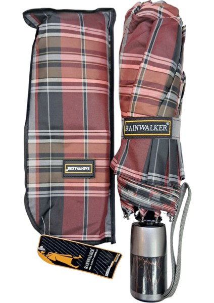 Rüzgarda Kırılmayan 10 Telli Otomatik Çok Renkli Şemsiye