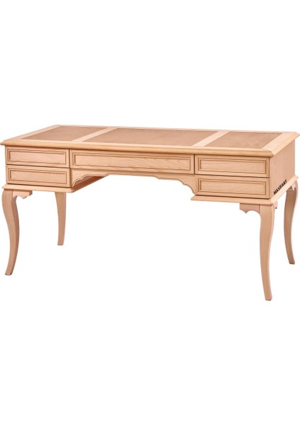 Aurie 120 cm Sümenli Rustik Çalışma Masası Cilasız Ham