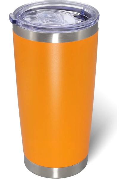 Çift Katmanlı Paslanmaz Çelik Pipet Girişli 600ML Sıcak Soğuk Tutan Bardak Termos Mug - FC1142