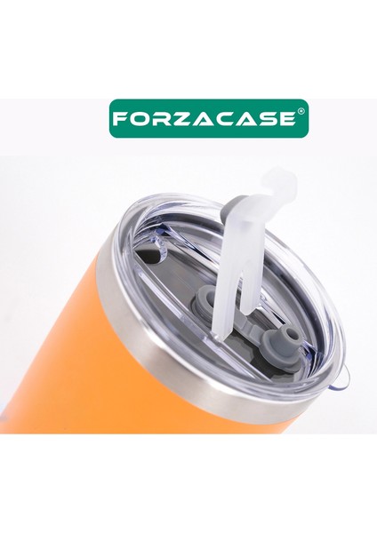 Çift Katmanlı Paslanmaz Çelik Pipet Girişli 600ML Sıcak Soğuk Tutan Bardak Termos Mug - FC1142 fiyatları