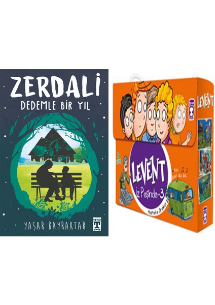 Zerdali Dedemle Bir Yıl (Yaşar Bayraktar) ve Levent Iz Peşinde 3 Set - (5 Kitap)