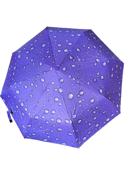 8 Telli Yarı Otomatik Yetişkin Şemsiye, Çanta Boy, Mor Renkli fiyatları
