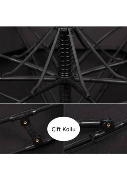 Çift Katmanlı Siyah EL-15M Protokol Şemsiyesi, Dayanıklı ve Şık Koruma Sağlar modelleri