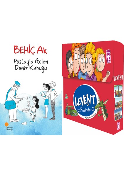 Postayla Gelen Deniz Kabuğu (Behiç Ak) ve Levent Iz Peşinde 2 Set - (5 Kitap)