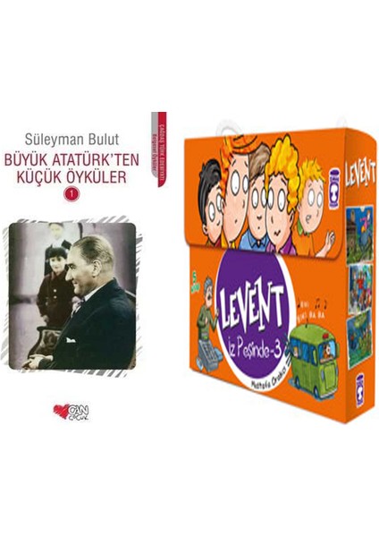 Büyük Atatürk'ten Küçük Öyküler 1 (Süleyman Bulut) ve Levent Iz Peşinde 3 Set - (5 Kitap)