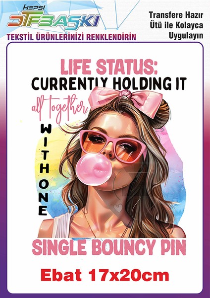 Özel Tasarım Ütü ile Yapışan Tekstil Baskısı