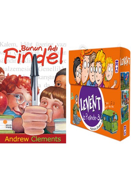 Bunun Adı Findel (Andrew Clements) ve Levent Iz Peşinde 3 Set - (5 Kitap)