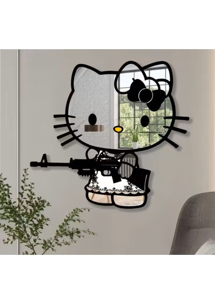 Karikatür Anime Temalı Dekoratif Ayna Kendinden Yapışkanlı 35X14,5 cm (Etekli) fiyatları