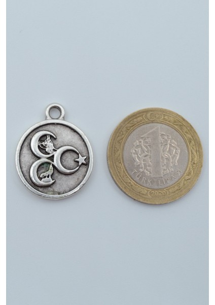 3 Hilal - Ay Yıldız - Kurt- Tuğra Gümüş Kaplama Deri İp Kolye fırsatları