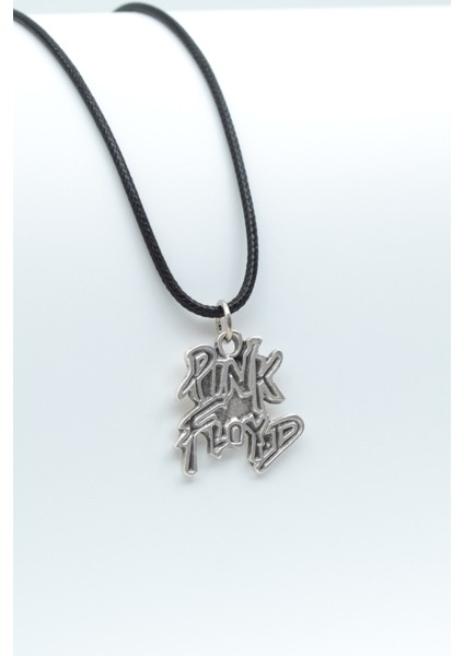 Pink Floyd Gümüş Kaplama Deri İp Kolye