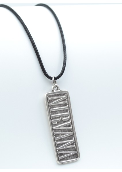 Nirvana Gümüş Kaplama Deri İp Kolye