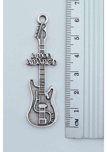 Amon Amarth Elektro Gitar Gümüş Kaplama Kolye Ucu modelleri