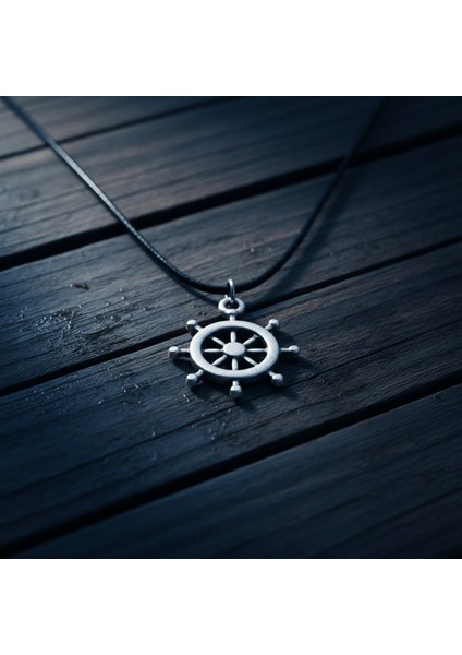 Dümen Gümüş Kaplama Deri İp Kolye modelleri