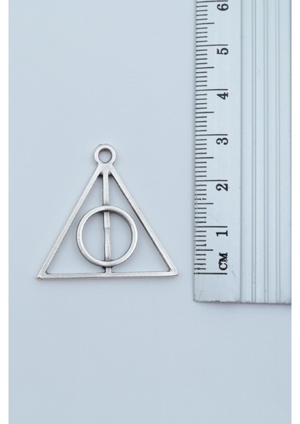 Harry Potter Ölüm Yadigarları Üçgen Gümüş Kaplama Deri İp Kolye modelleri
